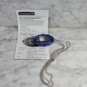 Rare American Girl Digital Pendant Watch - Purple